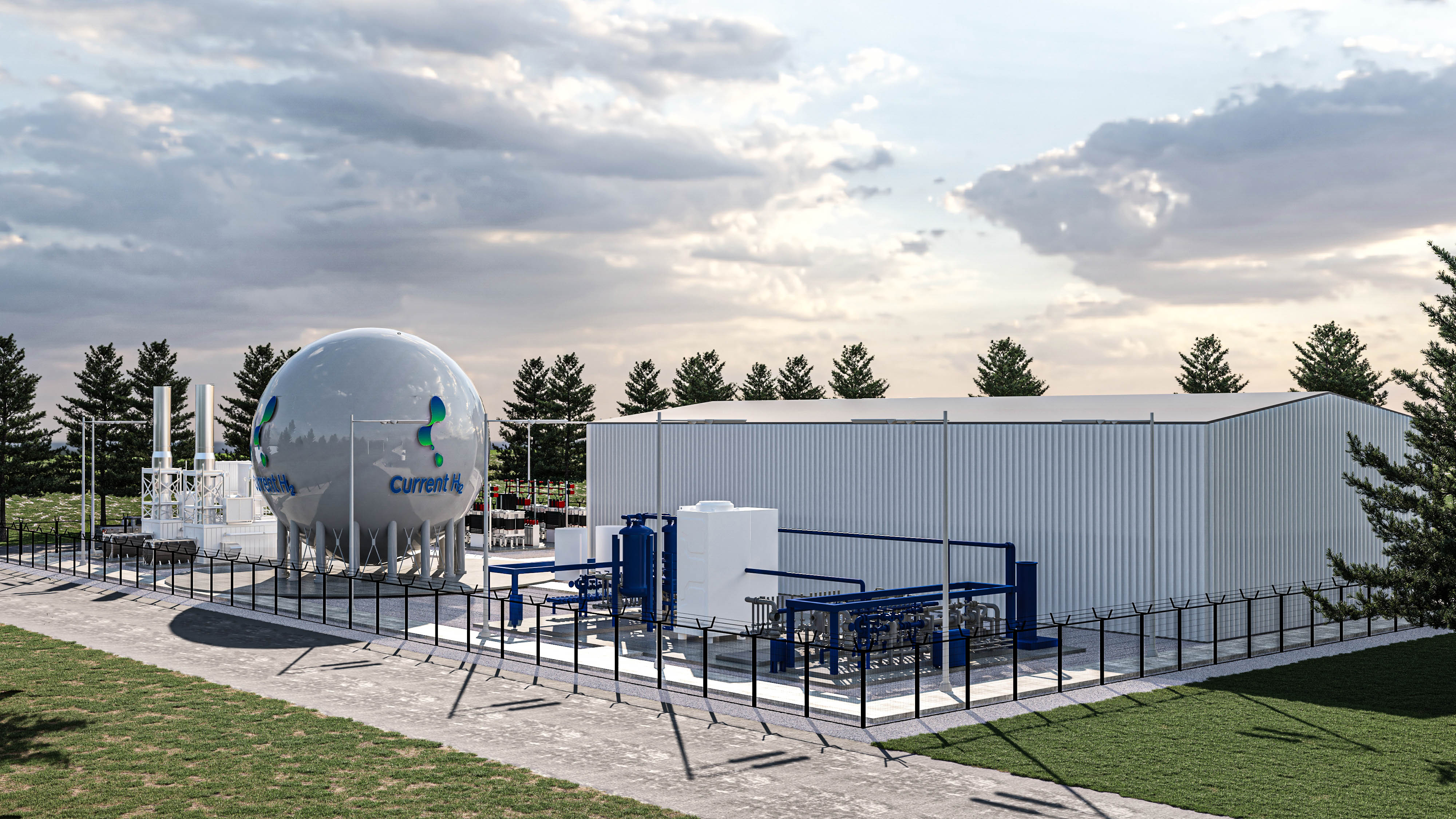 Rendering of the Owen Sound Hydrogen Peaker Plant